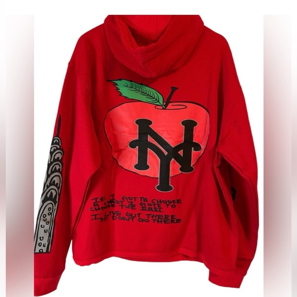 Homme x Femme Cali to NYC puff print hoodie- Men’s size small - Picture 2 of 5